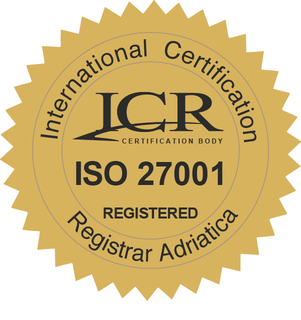 ISO/IEC 27001 – certifikacijski znak ICR Adriatica